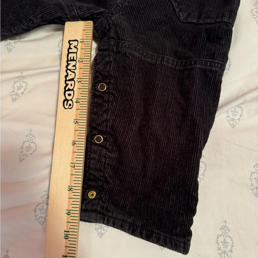 Oshkosh B'gosh Corduroy lined Overalls Unisex Boy‎ Girl size 12 months black